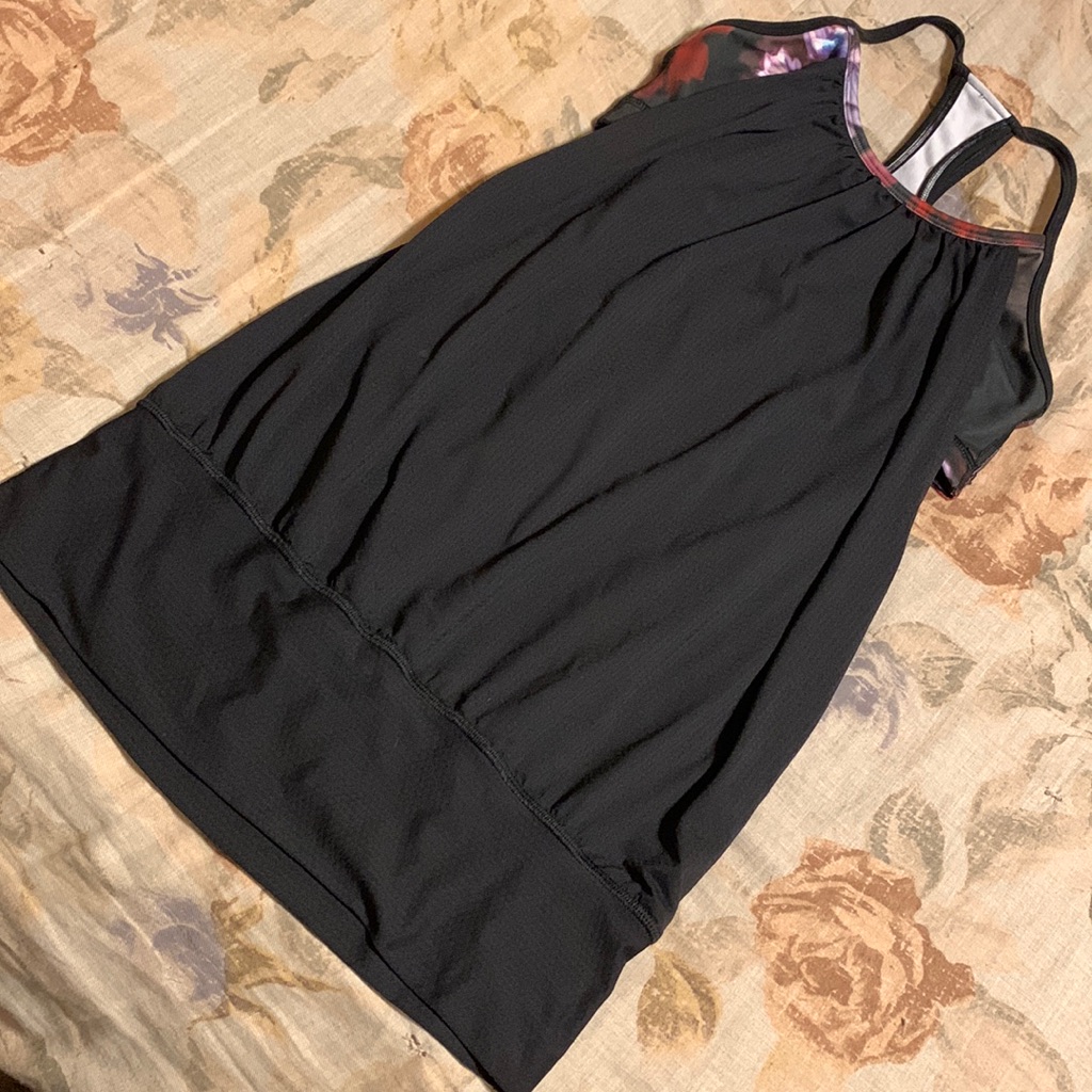 Lululemon Black Tank With Built In Sports Bra, 4